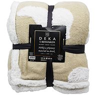 Home Elements Deka s beránkem, jacquard vzor ledních mědvědů, béžová - Blanket