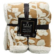 Home Elements Deka s beránkem, jacquard vzor Květiny - Deka