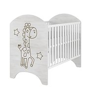 BabyBoo LUX Giraffe cot 120 × 60cm, engraved picture - Cot