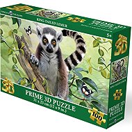 Prime 3D Puzzle with 3D Effect 100 Pieces Ring-Tailed Lemur - Jigsaw Puzzle