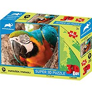 Prime 3D Puzzle with 3D Effect 48 Pieces Animal Planet: Parrot - Jigsaw Puzzle