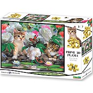 Prime 3D Puzzle with 3D Effect 48 Pieces Among Peonies - Jigsaw Puzzle