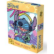 Prime 3D Puzzle with 3D Effect 300 Pieces Stitch: Retro Vibe - Jigsaw Puzzle