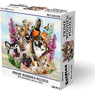 Prime 3D Wooden Puzzle 200 Pieces Pets Selfie - Wooden Puzzle