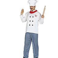 GUIRCA Chef men's costume sized. M 48-50 - Costume