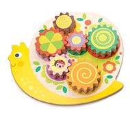 Tender Leaf dřevěný mechanický šnek Snail Whirls - Motor Skill Toy