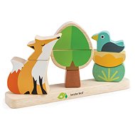 Tender Leaf Magnetic Wooden Jigsaw Foxy Magnetic Stacker - Motor Skill Toy