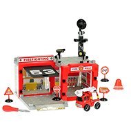 Tűzoltóság autóval - összecsavarozható - Játék garázs