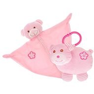 Pink Teddy Bear - Rattle + Sleeping Bag - Baby Sleeping Toy