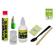 Set for Making Glow-in-the-Dark Green Slime - Creative Kit