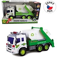 MaDe Garbage truck with flywheel container, 26 cm - Toy Car