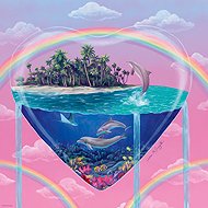 HEYE Square Puzzle Tiny Worlds: Dolphins 1000 pieces - Jigsaw Puzzle