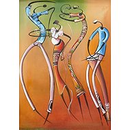 MAGNOLIA Puzzle Dancing Africans 1000 pieces - Jigsaw Puzzle