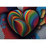 YAZZ Puzzle Rainbow Heart 1000 pieces - Jigsaw Puzzle