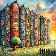 YAZZ Puzzle Booktown 1023 pieces - Jigsaw Puzzle