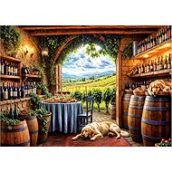 EDUCA Puzzle Dogs and wine 1000 pieces - Jigsaw Puzzle