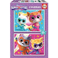 EDUCA Super Kitties Puzzle 2 × 20 pieces - Jigsaw Puzzle