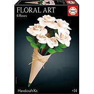 EDUCA 3D puzzle Floral Art - White Roses - Jigsaw Puzzle