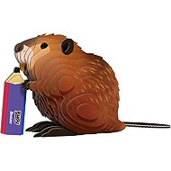 EUGY Bobr 3D kartonová skládačka   - 3D Puzzle