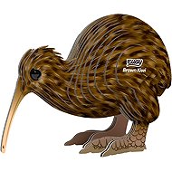 EUGY Kivi hnědý 3D kartonová skládačka   - 3D Puzzle