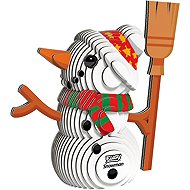 EUGY Sněhulák 3D kartonová skládačka   - 3D Puzzle