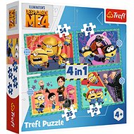 TREFL Me, the Villain 4: Mad Mimons 4in1 (35, 48, 54, 70 pieces) - Jigsaw Puzzle