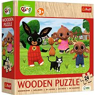 TREFL Wooden Bing: Meet Bing 24 pieces - Jigsaw Puzzle