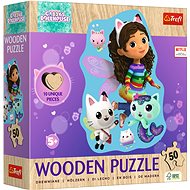 TREFL Wooden Contour Gaby's Magic House: 50 pieces - Jigsaw Puzzle
