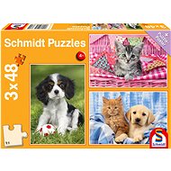 SCHMIDT My favourite animals 3 × 48 pieces - Jigsaw Puzzle