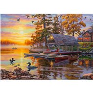 SCHMIDT Shipyard with canoes 1000 pieces - Jigsaw Puzzle
