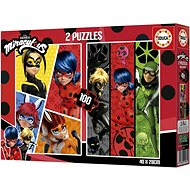 EDUCA Magic Ladybug and Black Cat 2 × 100 pieces - Jigsaw Puzzle
