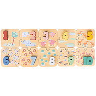New Classic Toy Puzzle - Learning numbers - safari - Wooden Puzzle