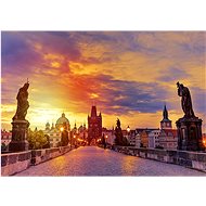 Enjoy Charles Bridge at sunset, Prague 1000 pieces - Jigsaw Puzzle