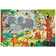 Ludattica Obrie podlahové puzzle, Veselá džungľa, 48 dielikov - Puzzle