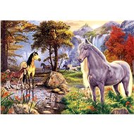 ART PUZZLE Hiding horses 1000 pieces - Jigsaw Puzzle
