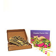 BusyKids Wooden Puzzle Kitty - Wooden Puzzle