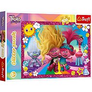 TREFL Trolls 3 Glitter Puzzle, 100 Pieces - Jigsaw Puzzle