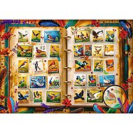 TREFL Puzzle Stamp Collection – Bird Atlas 1000 Pieces - Jigsaw Puzzle