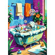 TREFL Puzzle Premium Plus Pets & People Stuff: Miaow, Relax, Repeat 1000 Pieces - Jigsaw Puzzle