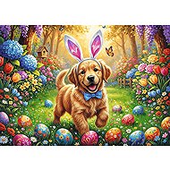 TREFL Puzzle Premium Plus Spring Bloom: Easter Dog 500 pieces - Jigsaw Puzzle