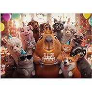 TREFL Puzzle Capybara and Birthday Cake 200 Pieces - Jigsaw Puzzle