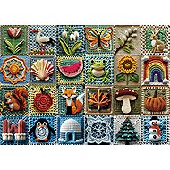 TREFL Puzzle Premium Plus Tea Time: Crocheted Four Seasons 1000 Pieces - Jigsaw Puzzle
