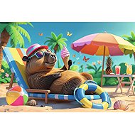 TREFL Puzzle Capybara Relaxation Style 100 Pieces - Jigsaw Puzzle