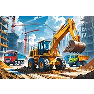 TREFL Puzzle Tractor with Backhoe Loader 60 Pieces - Jigsaw Puzzle