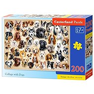 Castorland Collage with Dogs 200 pieces - Jigsaw Puzzle