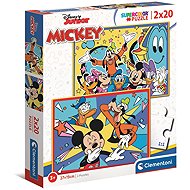 Clementoni Mickey Has Fun with Friends 2×20 Pieces - Jigsaw Puzzle