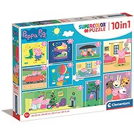 Clementoni Peppa Pig 18, 30, 48, 60 Pieces 10-in-1 Set - Jigsaw Puzzle