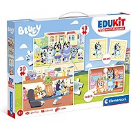 Clementoni Bluey – Edukit 4-in-1 Puzzle and Games - Jigsaw Puzzle