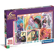 Clementoni Unicorn Academy Heroines 104 SUPER Pieces - Jigsaw Puzzle