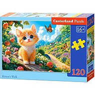 Castorland Kitten on a Walk 120 pieces - Jigsaw Puzzle
